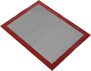 Silicone Baking Mat Non-stick Cookie and Bread Baking Mat 30x40cm High Temperature Resistant for Oven Use with Colored Edge Non-slip Surface