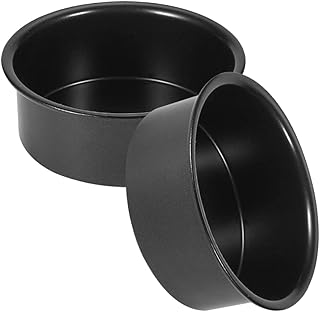 2pcs 4-inch Small round Cake Pan Set with Removable Bottom, Nonstick Baking Mold for Chiffon Cake and Cheesecake, Microwave-safe Kitchen Bakeware for Home Baking