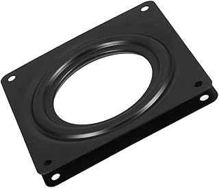 VICASKY Swivel Plate 71x71mm Black 360-degree Rotation Turntable Bearing Replacement for Lazy Susan, Bar Stool, and Boat Seat Mounts