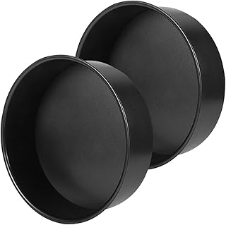 Milisten Detachable 4-inch round Cake Pan Set Heightened Removable Bottom Baking Pans for Oven Baking and Cake Making Non-stick Plate for Kitchen 2pcs Bakeware for Cheesecake and Chiffon