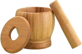 Kitchen Garlic Pot Mortar Household Tools Press Ginger Mash Wood Spice Crusher Tool
