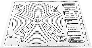 Silicone Kneading Mat with Measurements 40x29.5cm Non-slip Thickened Dough Rolling Mat for Baking Kitchen Countertop Pastry Tool