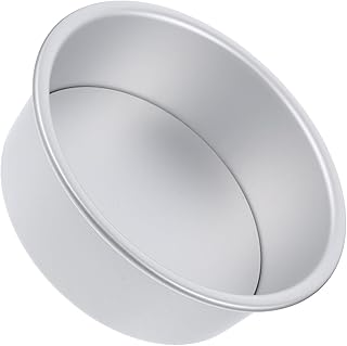 VICASKY 2pcs round 5-inch Anodized Aluminum Alloy Cake Pans with Removable Bottoms for Baking Cheesecake and Cookie Cakes, Metal Bakeware Set Suitable for Oven Use