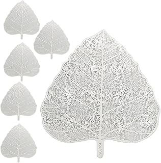 DECHOUS 6pcs Stainless Steel 304 Tea Strainer Set Leaf-shaped Mesh Infuser Daily Tea Filter for Loose Leaf Brewing Household