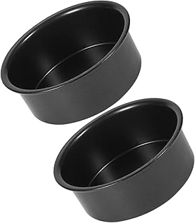 SUPVOX 2pcs 4-inch Detachable Heightened Cake Mold round Baking Pan Set for Household Kitchen Practical Non-stick Cake Pans for Cheesecake and Baking
