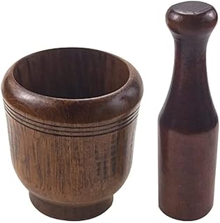 Wooden Pepper Mill Mortar Pestle Pugging Pot Garlic Spice Crusher Pharmacy Herbs Grinder Mixing Press Bowl Kitchen Tools