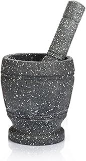 Grinder Mortar Grinding Bowl Garlic Press Pestle Granite Decor Spice Crusher Herb Pepper Mixing Pot Kitchen Mills Tool