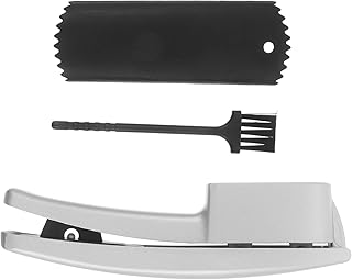 Multifunctional Aluminum Alloy Garlic Crusher and Manual Garlic Press Set with Peeler and Cleaning Brush for Kitchen Cooking and Seasoning
