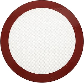 Silicone Baking Mat 10 Inch Non-stick Reusable Air Fryer Liner Microwave Oven Mat for Pizza Baking Sheet Cooking Pad Random Color