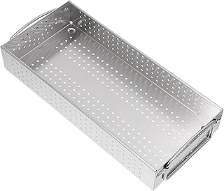 304 Stainless Steel Cutlery Organizer Box Large Capacity Utensil Holder with Drain Rack for Kitchen Drawer Chopsticks Storage and Flatware Organization