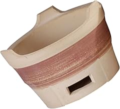 Outdoor Charcoal Grill Stove Clay Barbecue Stove Large Brown Clay Coal Bbq for Camping Backyard and Outdoor Cooking