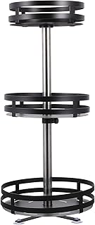 Tofficu Rotatable 360° Three-layer Condiment Rack Kitchen Organizer Multi-function Storage Shelf for Home Sundries and Spice Storage