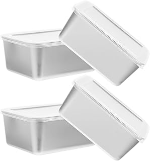 4pcs Small Food Storage Containers Set, Portable Sealing Fridge Containers with Lids, Plastic Bento Boxes for Meal Prep and Outdoor Picnic Use