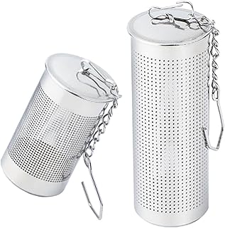 304 Stainless Steel Loose Leaf Tea Infusers Set of 2 Fine Mesh Tea Strainers with Small and Large Sizes for Household Brewing