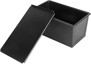 NUOBESTY Non-stick Toast Mold with Lid 600g Capacity Loaf Pan Baking Mold Covered Bread Pan Kitchen Bakeware for Home Baking