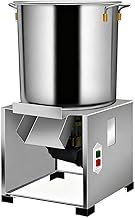 Commercial Food Processor, 1800W Electric Vegetable Chopper Thickened Stainless Steel 3500 RPM for Animal Feed for Vegetables Grains Peanut Ginger Garlic 110V-1800W