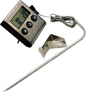 VICASKY BBQ Meat Thermometer for Kitchen Baking and Grilling with Clip, Instant Read Food Thermometer Stainless Steel Probe for Oven Cooking