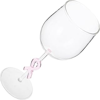 Creative Wine Glass Set Decorative High Foot Glassware for Cocktail Bar Fluted Glass Wine Glasses for Women and Parties for Entertaining