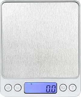 Digital Kitchen Scale High Precision 500g 0.01g Portable Food Baking Scale Stainless Steel Electronic Balance for Home Cooking and Jewelry Weighing