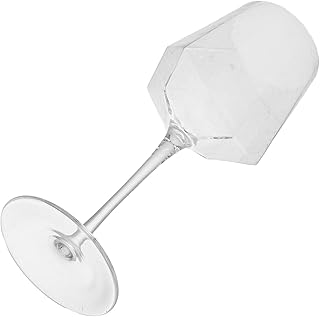 Red Wine Glasses Set Hammered Crystal Wine Goblets with Gold Rim 12oz Stemmed Glassware for Wedding Party and Home Dining