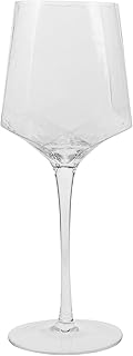 Stemmed Wine Glass Set with Hammered Gold Rim Crystal Goblets, 12 Oz Drinking Glasses for Home, Bar, Wedding Toasts, Elegant Barware Stemware Cups for Parties and Celebrations