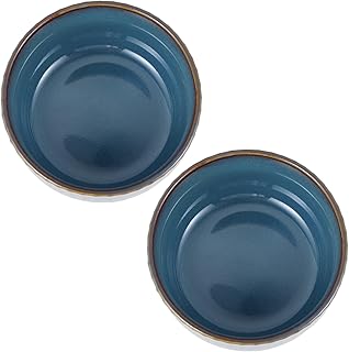 BESPORTBLE Ceramic Rice Bowls and Salad Bowls 2pcs Set Food-grade Porcelain Microwave and Dishwasher Safe for Daily Dining and Meal Prep Random Color