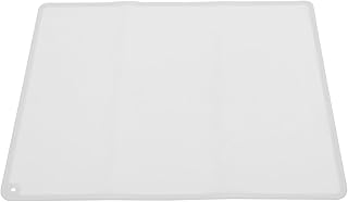 Silicone Pastry Mat Non-slip Reusable Dough Rolling Mat 40x50cm White Heat Resistant Kneading Pad for Household Baking and Pizza Preparation