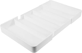 Expandable Kitchen Drawer Organizer and Utensil Tray Holder Adjustable Silverware Tray Organizer for Flatware Spoons Forks Kitchen Storage