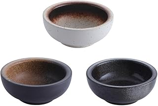 Japanese Style Ceramic Soup and Noodle Bowls Set, 3pcs 360ml Porcelain Ramen Bowls for Home Dining and Restaurant Use Random Color