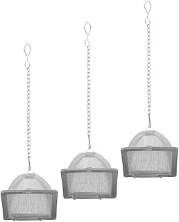 DECHOUS Stainless Steel Tea Infusers 3pcs Set Pyramid Mesh Loose Leaf Tea Strainers for Brewing and Steeping