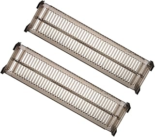 2 Sets Expandable Drawer Dividers, Black Adjustable Drawer Organizers for Closet and Kitchen Storage, Practical Classification Separators for Socks, Underwear, and Dresser