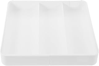 Tofficu Expandable Adjustable Drawer Organizer Tray for Kitchen Utensils Silverware Holder Cutlery Divider Suitable for Drawer Storage and Kitchen Use