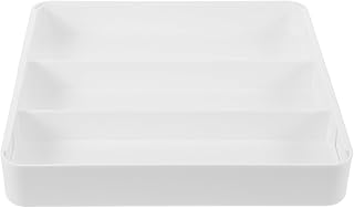 Expandable Kitchen Utensil Holder and Silverware Drawer Organizer, Adjustable Cutlery Tray with Dividers for Narrow Drawers, Compact Flatware Organizer for Kitchen Storage