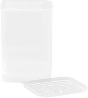 Milisten Yogurt Sealed Storage Box with Lid, Plastic Airtight Food Container for Homemade Yogurt, Oatmeal, Pudding, Refrigerator Storage, Small Sturdy Kitchen Organizer