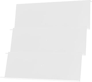 Milisten Adjustable Acrylic Spice Rack Organizer, 3pcs Stackable Seasoning Storage Holder Stable Base for Kitchen Countertop and Drawer Use