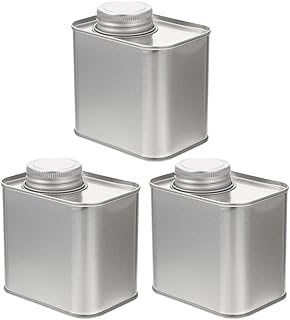 VICASKY 3pcs Airtight Coffee Canisters Set, Small Square Tin Food Storage Jars for Coffee Beans and Loose Leaf Tea, Metal Sealed Containers for Kitchen Pantry Organization