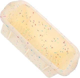 SUPVOX Silicone Toast Baking Pan with Dual Color Dots, Non-stick Cake Mold Loaf Pan for Household Bread and Pastry Baking Supplies