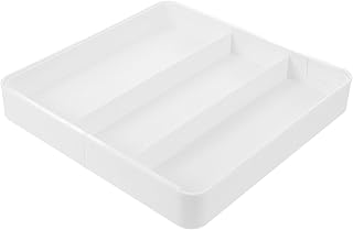 SUPVOX Adjustable Sliding Utensil Drawer Organizer Expandable Cutlery Tray Kitchen Silverware Holder Space-saving Drawer Divider for Flatware and Kitchen Utensils