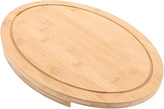 Corner Countertop Wooden Cutting Board, round Fruit and Meat Chopping Board for Kitchen Counter Space Saving, Sturdy Food-grade Wood Cutting Mat for Household Use