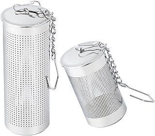 Stainless Steel Tea Infuser Set 2pcs 304 Mesh Loose Leaf Tea Strainers with Fine Filter Small Large Sizes at Home