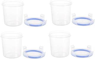 SUPVOX 4pcs 500ml Food Grade Pp Storage Buckets Airtight Sealing Food Containers for Kitchen Pantry Organization and Snack Storage