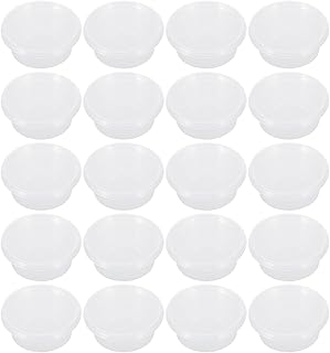 COHEALI Plastic Storage Boxes 50ml Food Sealing Containers for Fruits and Vegetables, Plastic Food Storage Set 100 Pieces for Kitchen Organization and Meal Prep