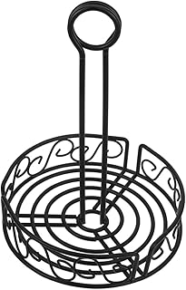 DOITOOL Iron Wire Spice Basket Large Seasoning Organizer Rack for Kitchen Cabinet Condiment Bottle Storage with Handle, Wire Spice Holder for Counter and Pantry Organization
