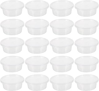 Alipis Plastic Food Storage Containers Set 50ml, 100pcs Small Plastic Boxes for Fruit and Vegetable Packing, Disposable Kitchen Storage Boxes for Meal Prep and Snack Organization