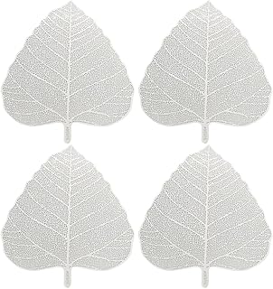 4pcs Stainless Metal Leaf Design Tea Infuser Set Fine Mesh Tea Strainers for Brewing