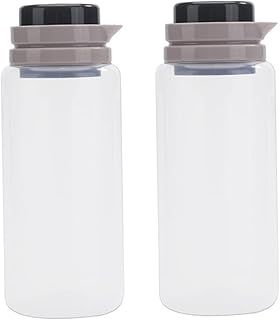 Airtight Food Storage Containers with Scale 1.5l Brown, 2pcs Large Capacity Cereal and Grain Storage Canisters for Kitchen Pantry Organization