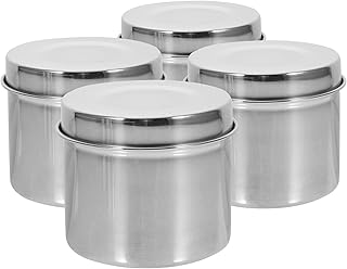 VICASKY Stainless Steel Food Sample Box 350ml Airtight Container with Lid Portable Sample Storage for School Cafeteria Food Safety Testing