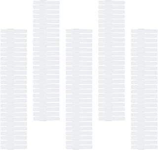 VICASKY Plastic Drawer Dividers 20pcs Set, Adjustable White Plastic Drawer Separators 32.4cm X 7cm for Home Clothing Organizer, Free Combination Storage Partition for Bedroom and Closet