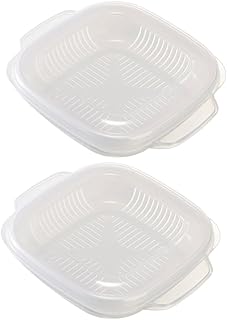 SUPVOX Leakproof Food Storage Containers 2pcs 340ml Plastic Lunch Boxes with Airtight Lids Microwave Safe Meal Prep Boxes for Office and Home Use