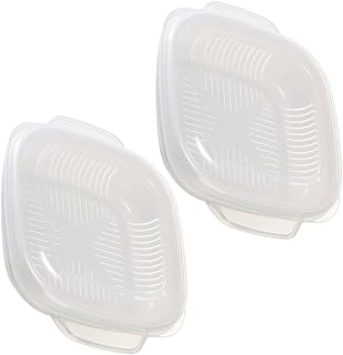 VALICLUD 2 Pcs 340ml Portable Fresh-keeping Lunch Box Food Storage Containers Pp Leak-proof Microwave Safe Household Fruit and Meal Prep Boxes for Office Use